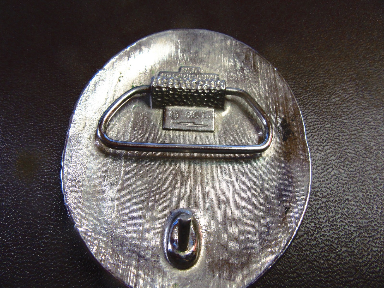 Real Rattlesnake Insert Belt Buckle made in USA