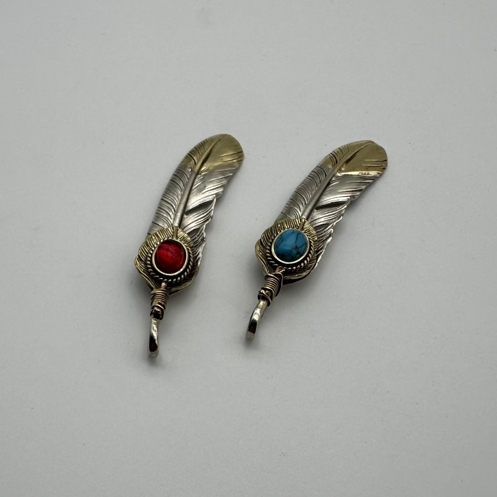 Brass Feather Charm,Necklace DIY Pendants,Keychain Charm,Jewelry Charm lot