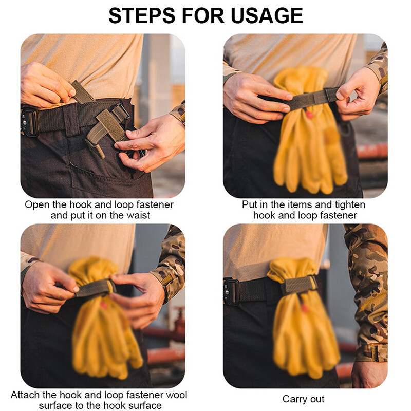 Belt Buckle Glove Hook Tactical Straps / Gloves Anti-lost Clip Keychain Keyring