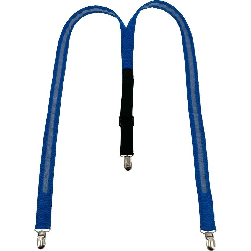 Blue LED Light Up Adult Suspenders Party Accessories Adjustable