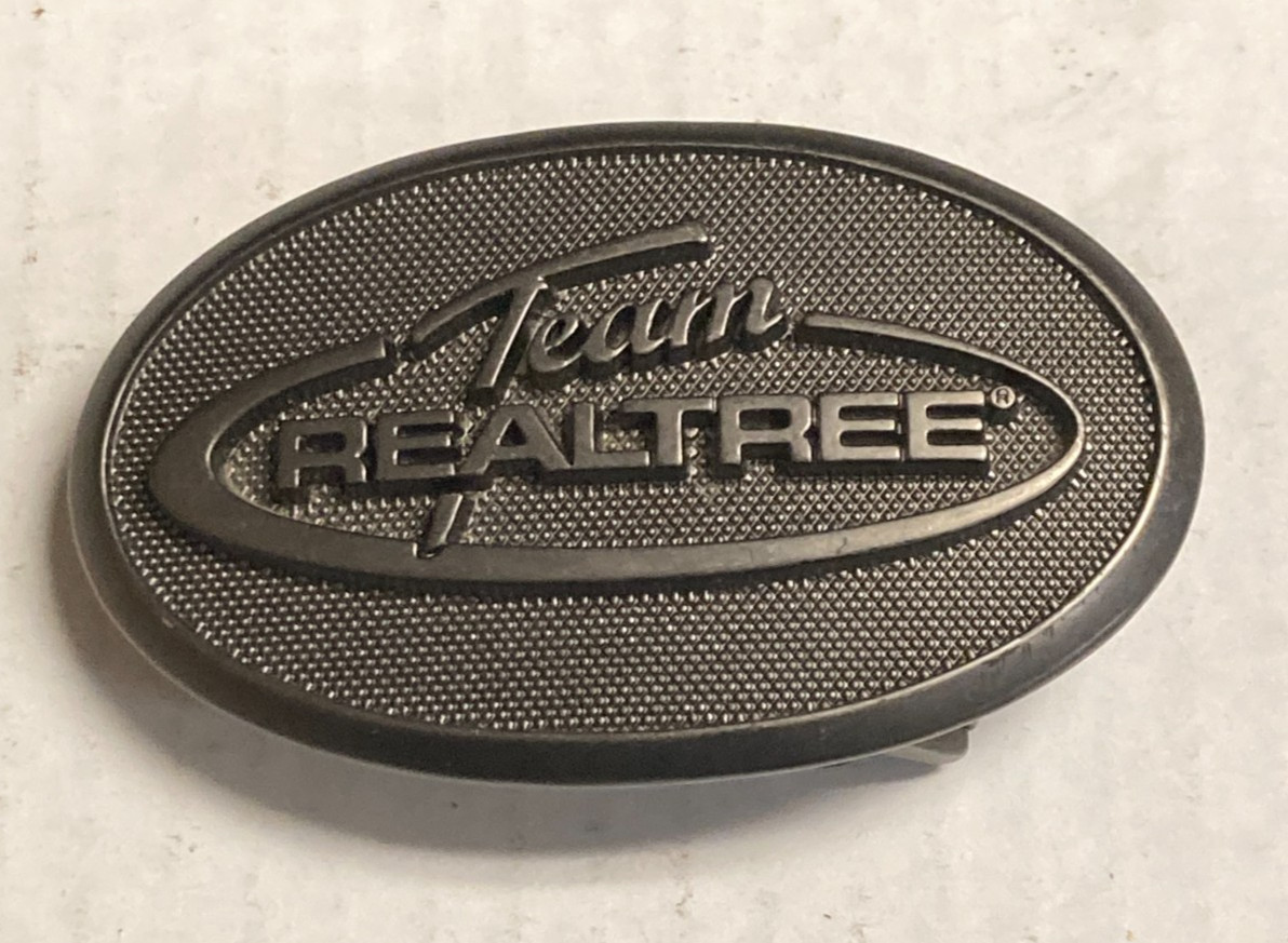 Team Realtree Hunting Accessories Duck Dynasty Advertisement Belt Buckle