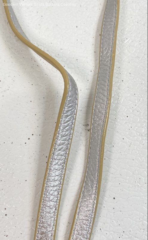 Tory Burch Reversible Logo Skinny Belt In Gold And Silver