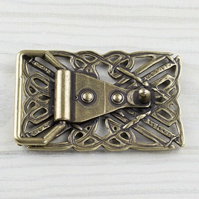 Celtic Belt Buckle Heart Knot Brass Interchangeable Buckle GS5385