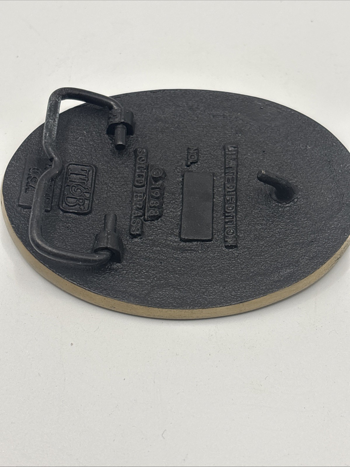 Patriot Missile Belt Buckle Brass 1988 Limited Edition
