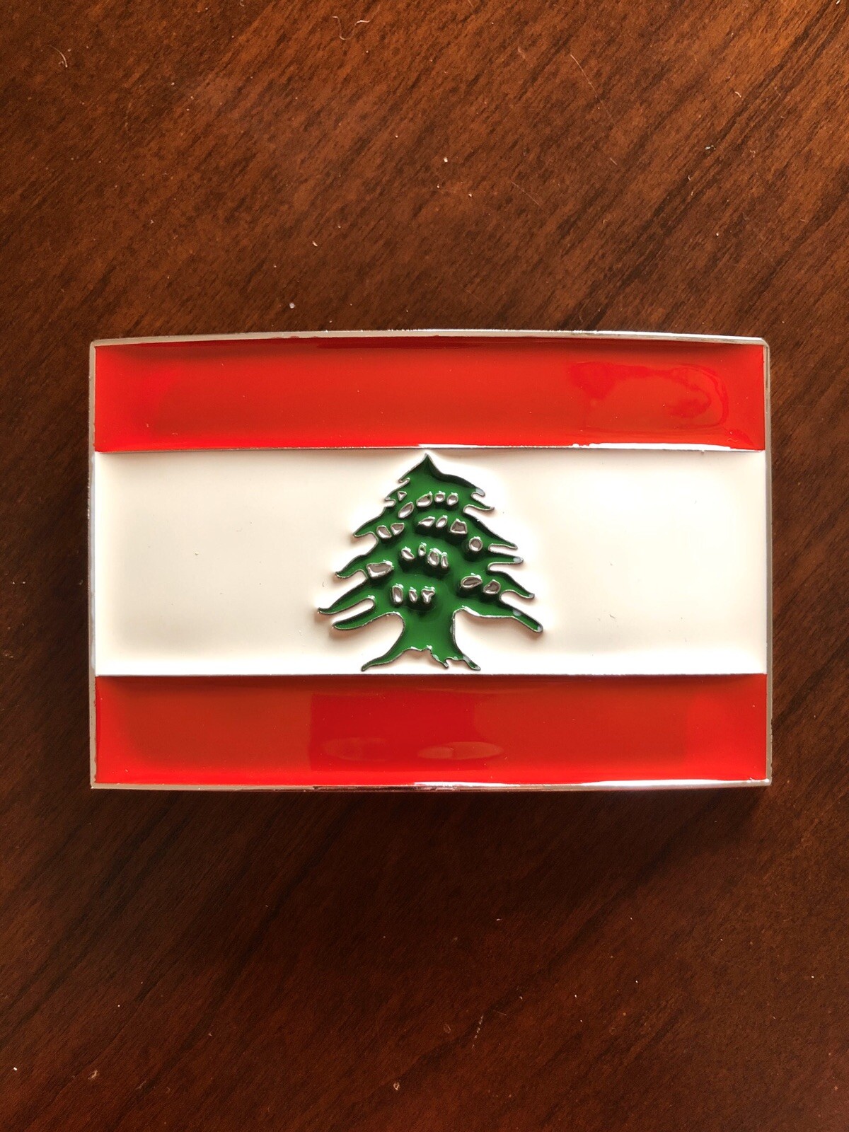 Lebanese Flag Lebanon Beirut Middle East Metal Unisex Men’s Belt Buckle