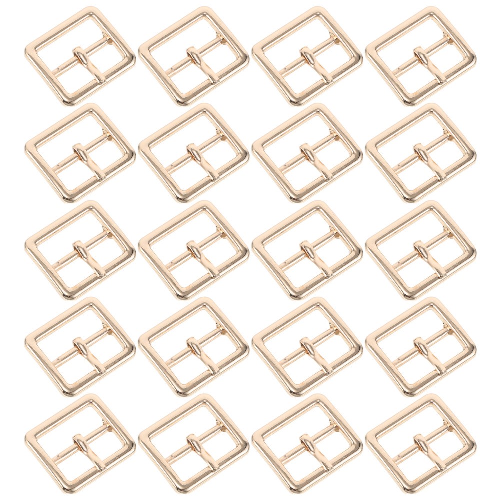 20 Pcs Prong Belt Buckle Metal Buckles for Purse Making DIY Accessories