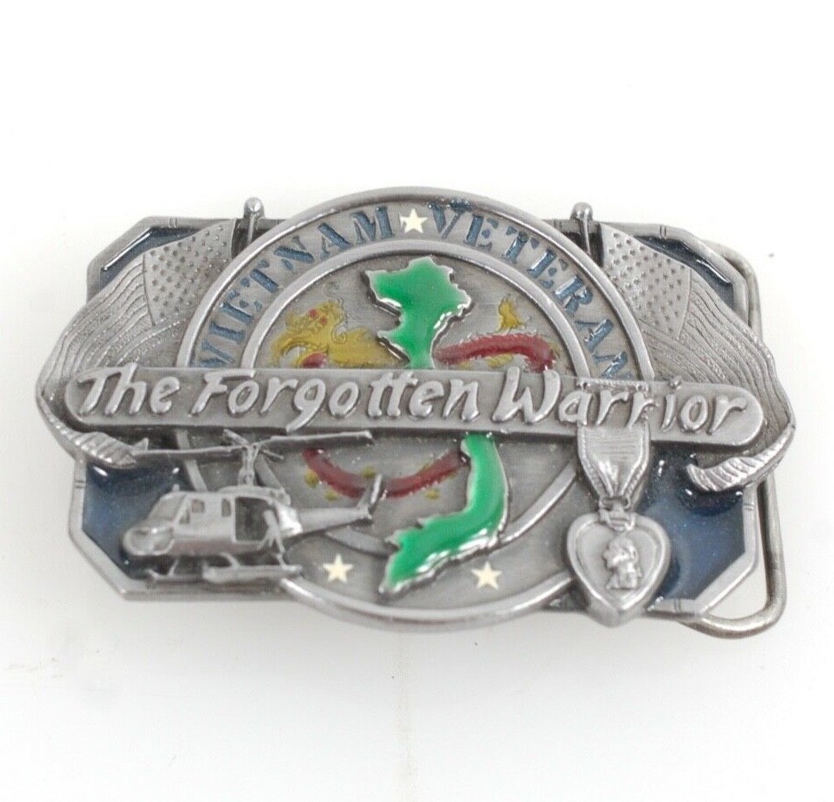 VTG Siskiyou Vietnam Veteran The Forgotten Warrior Huey Helicopter War Pewter