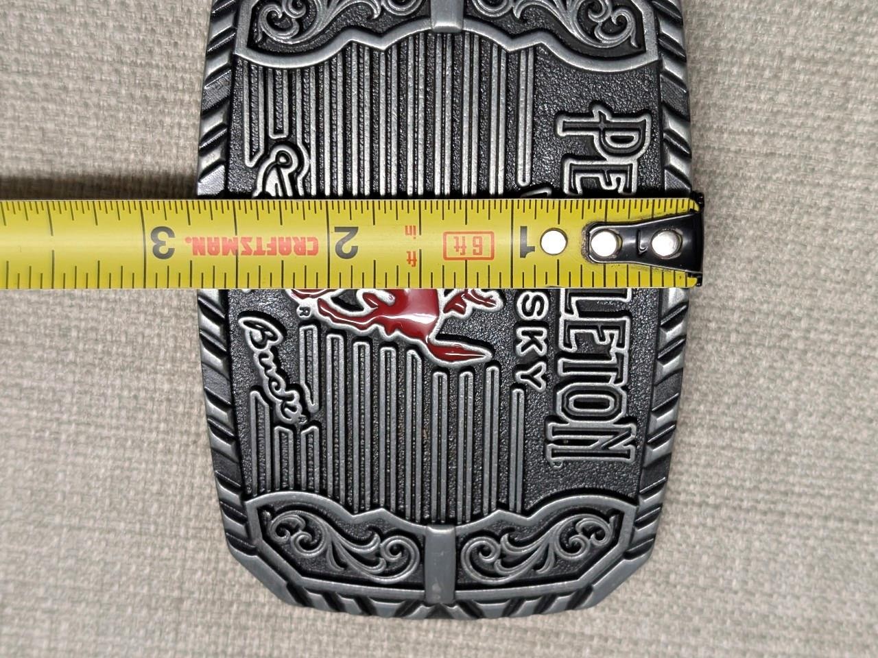 vintage MONTANA SILVERSMITHS belt buckle PENDLETON WHISKEY cowboy rodeo