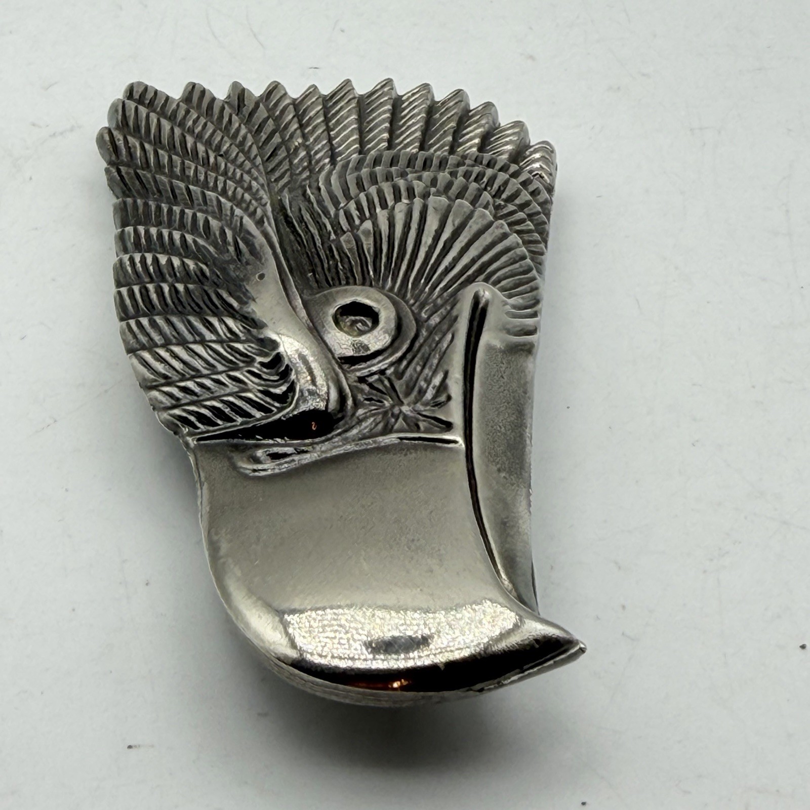Vtg American Eagle Head Belt Buckle Great Company LIMITED Edition USA Made