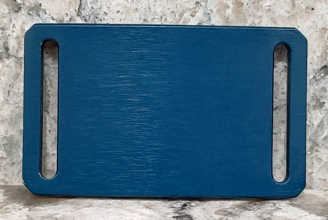 GRIP6 BELT BUCKLE – BLUE STEEL – 1.5 INCH WIDE – USED #10