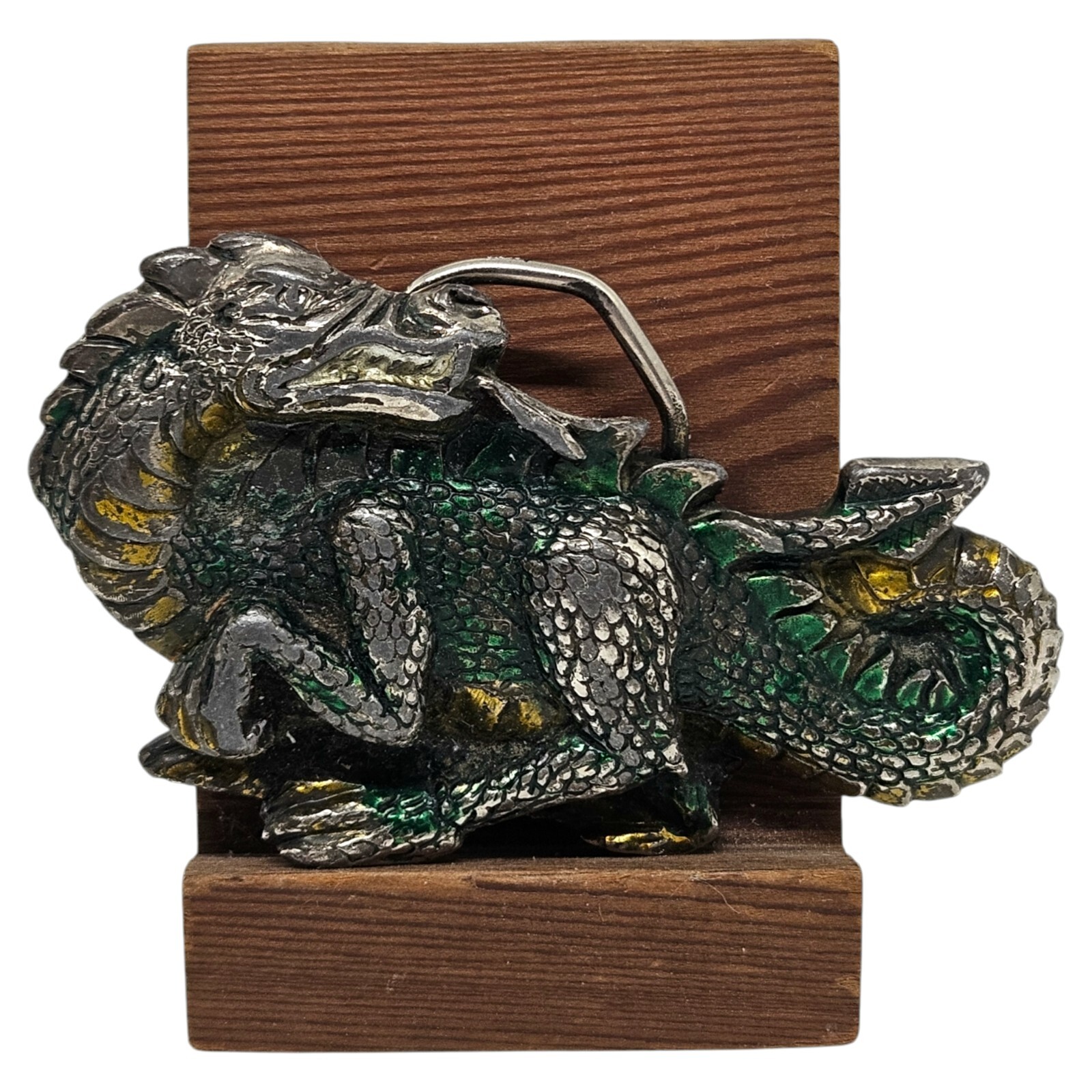 Dragon Belt Buckle 1984 Baron Gothic Mythical Medieval H1422 Great American Co
