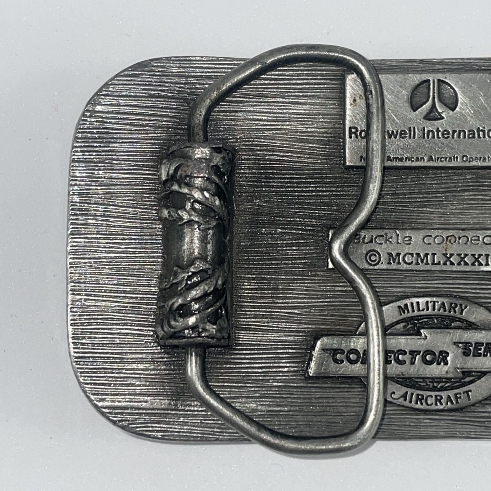 Rockwell Military B-1B Air Force Aircraft Belt Buckle 1983 Collector Series