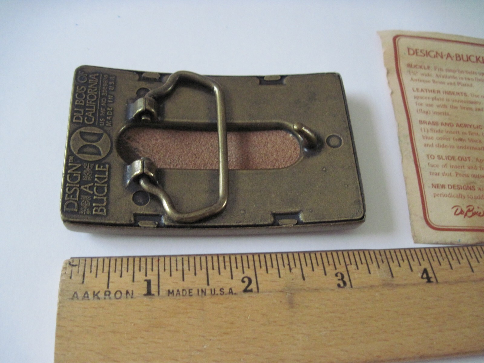 RARE Vintage KAWASAKI Belt Buckle by Design-A-Buckle, 3-1/4&Prime; x 2&Prime;, USA, NEW