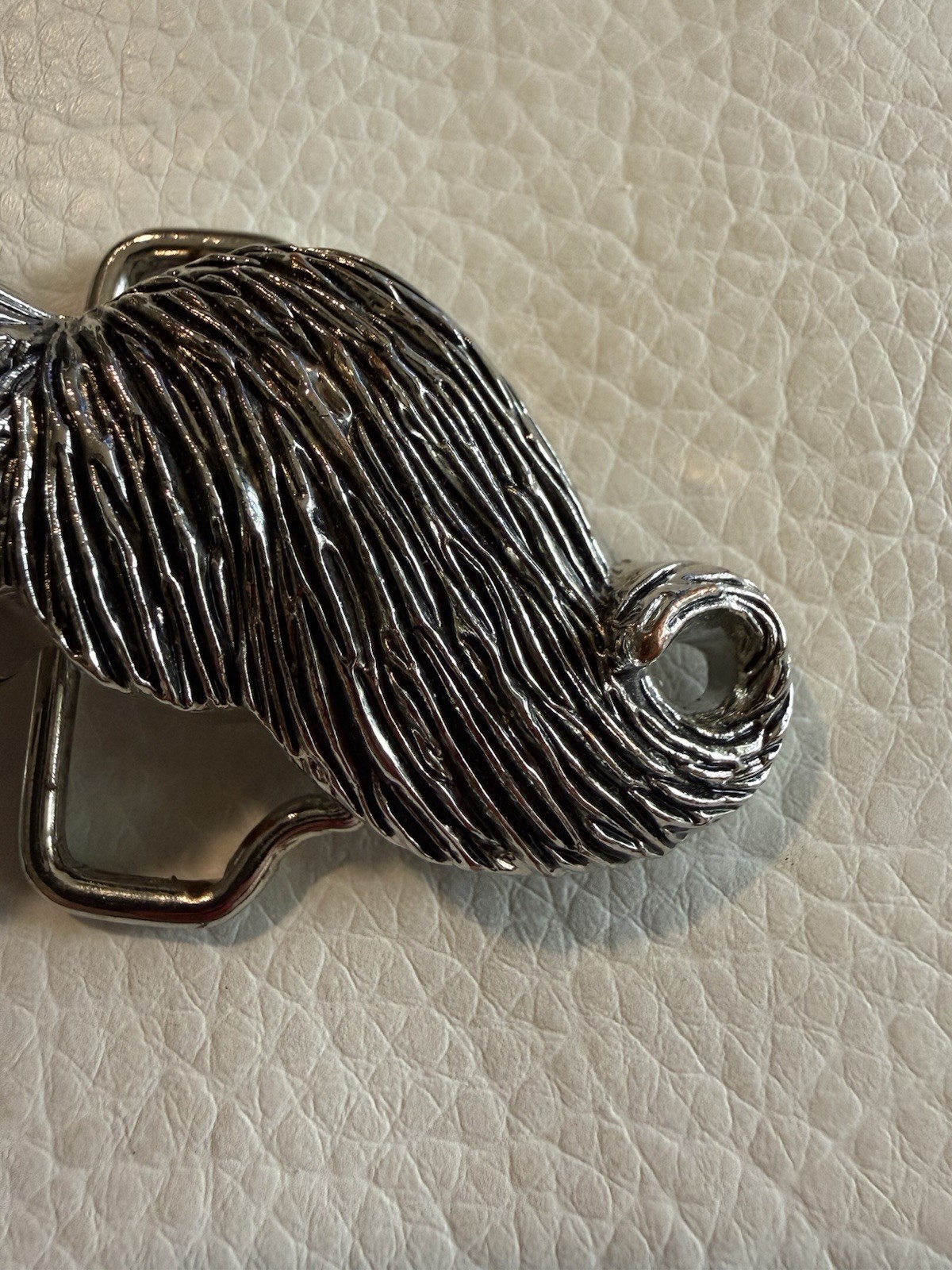 Buckle Rage Handlebar Mustache Novelty Belt Buckle Silver Tone Hipster Kitsched