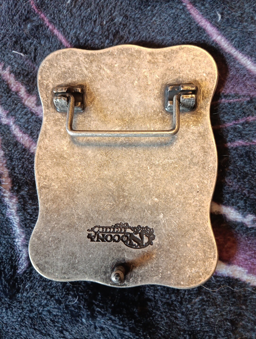 Nocona Rectangular Smooth Edge Buckle with USA Flag