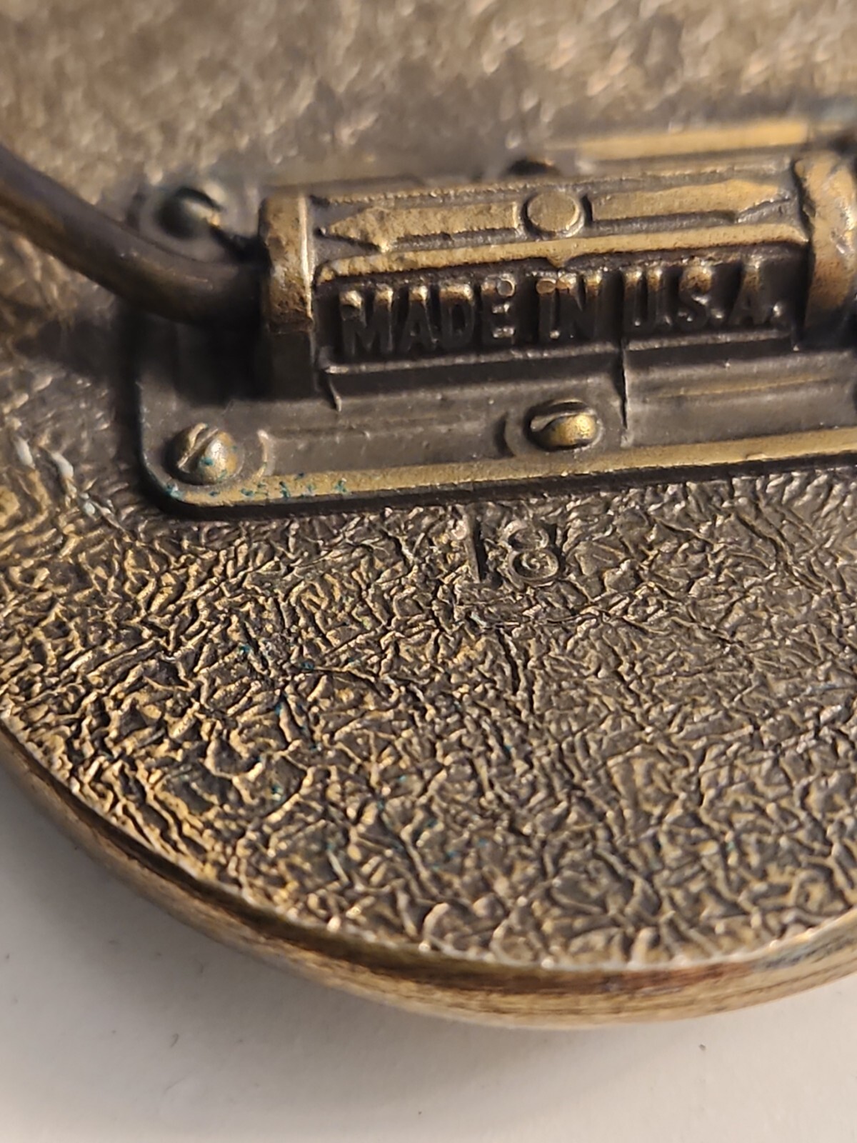 Belt Buckle VTG Brass 25th anniversary Bass Anglers Sportsman Society. USA Made