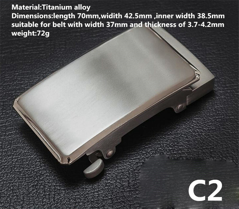 Titanium Classical Anti Allergy Automatic Roller Belt Buckle Waist Strap Head