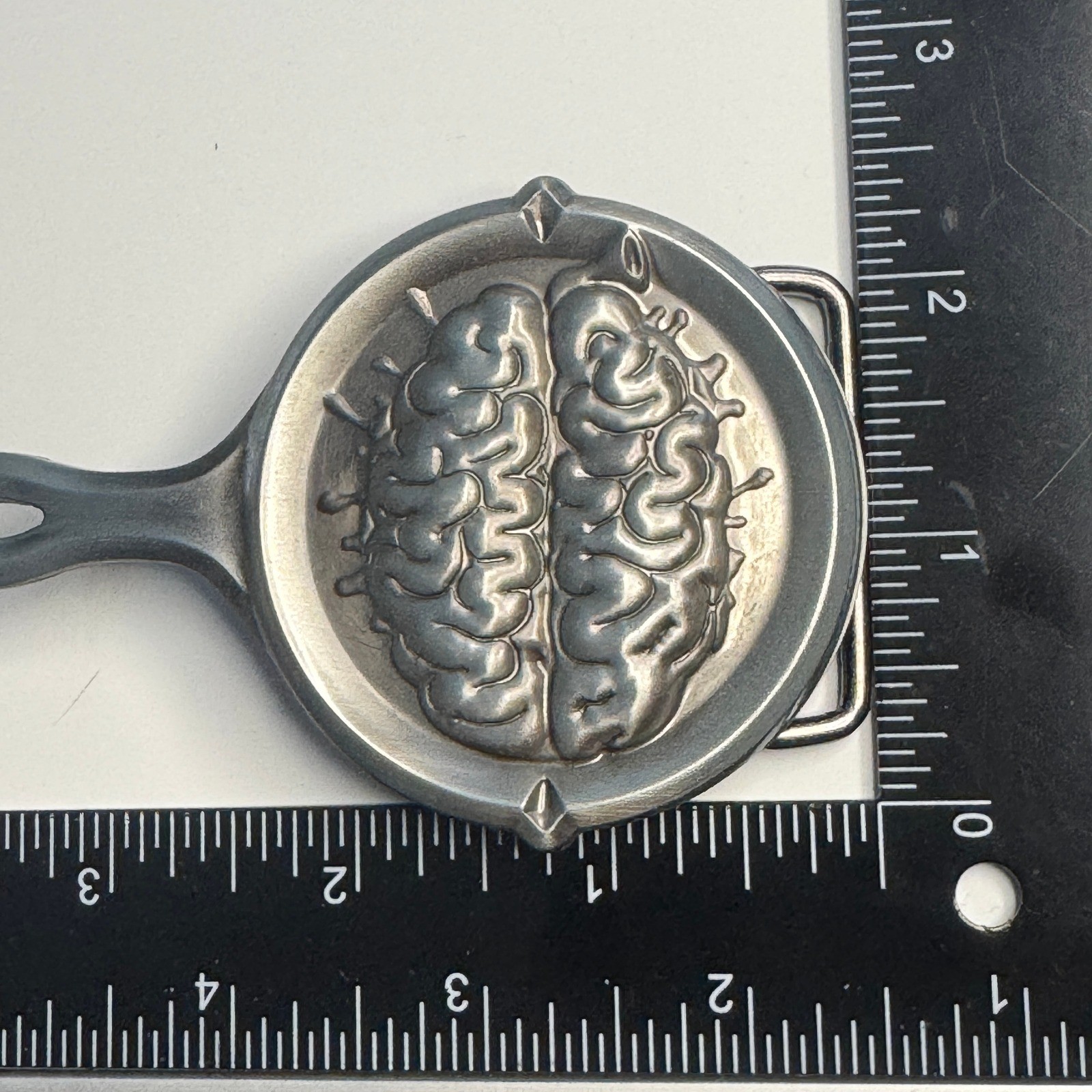 SMC LLC 2005 Metal Belt Buckle Brain Skillet Design Made in China