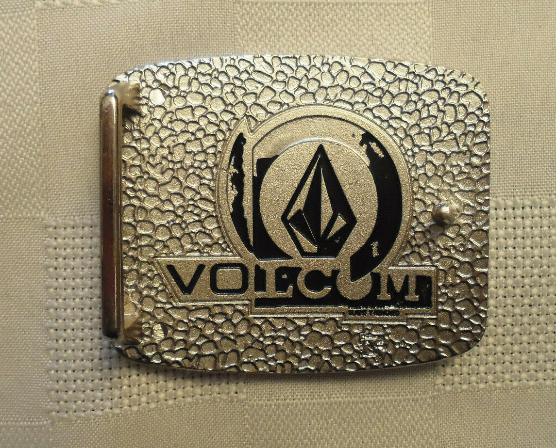 ORIGINAL VOLCOM METAL BELT BUCKLE Red Yellow Blue Black and Gold NEW!