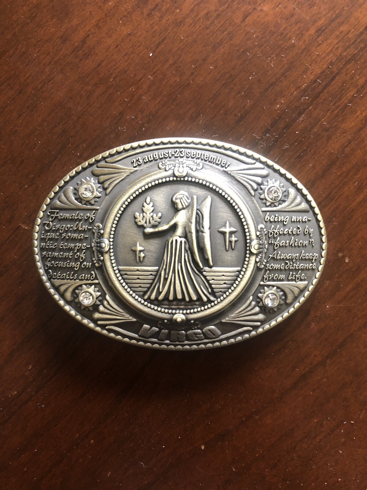 Virgo Zodiac Horoscope Astrology Astrological Sign Unisex Men’s Belt Buckle