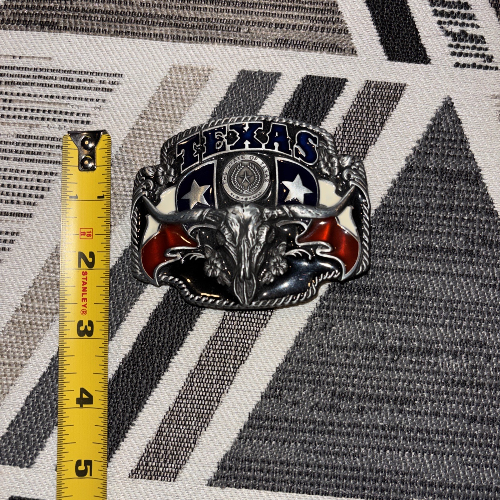 Texas State Flag Metal Fashion Belt Buckle