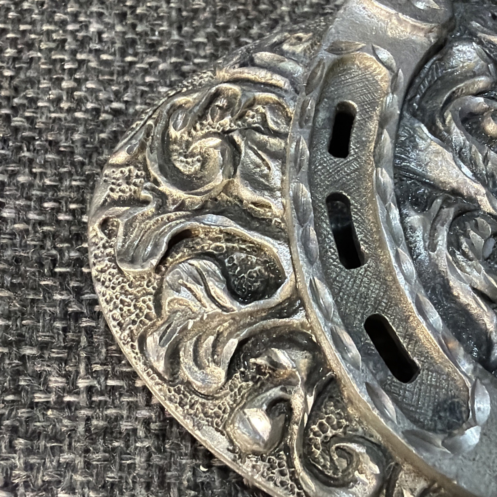Ornate Womens Western Oval Belt Buckle Horseshoe Buckle 2002 Enchantment USA