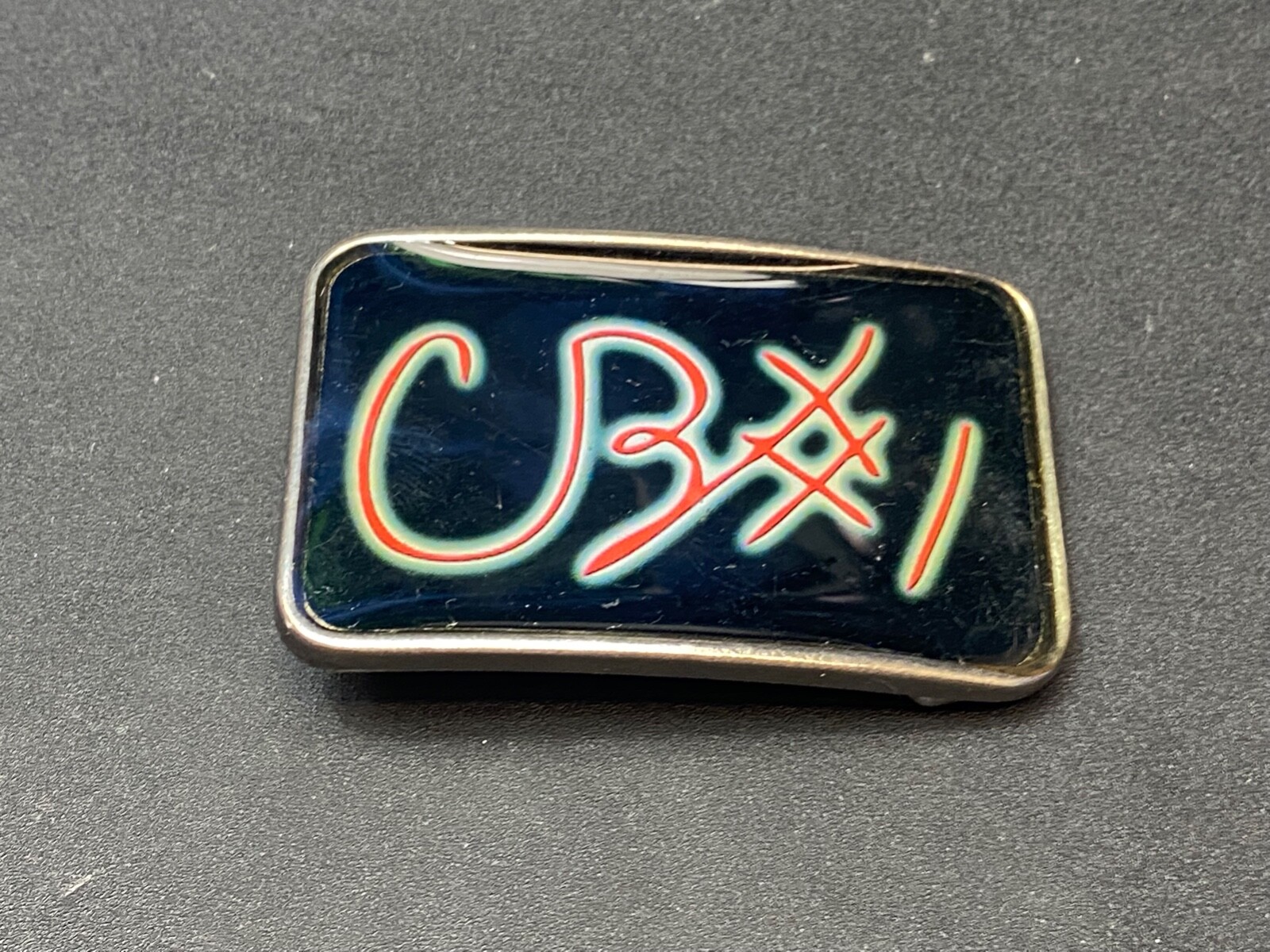 Cb1 Cb #1 Black And Red Color Belt Buckle By La Chik – Canada