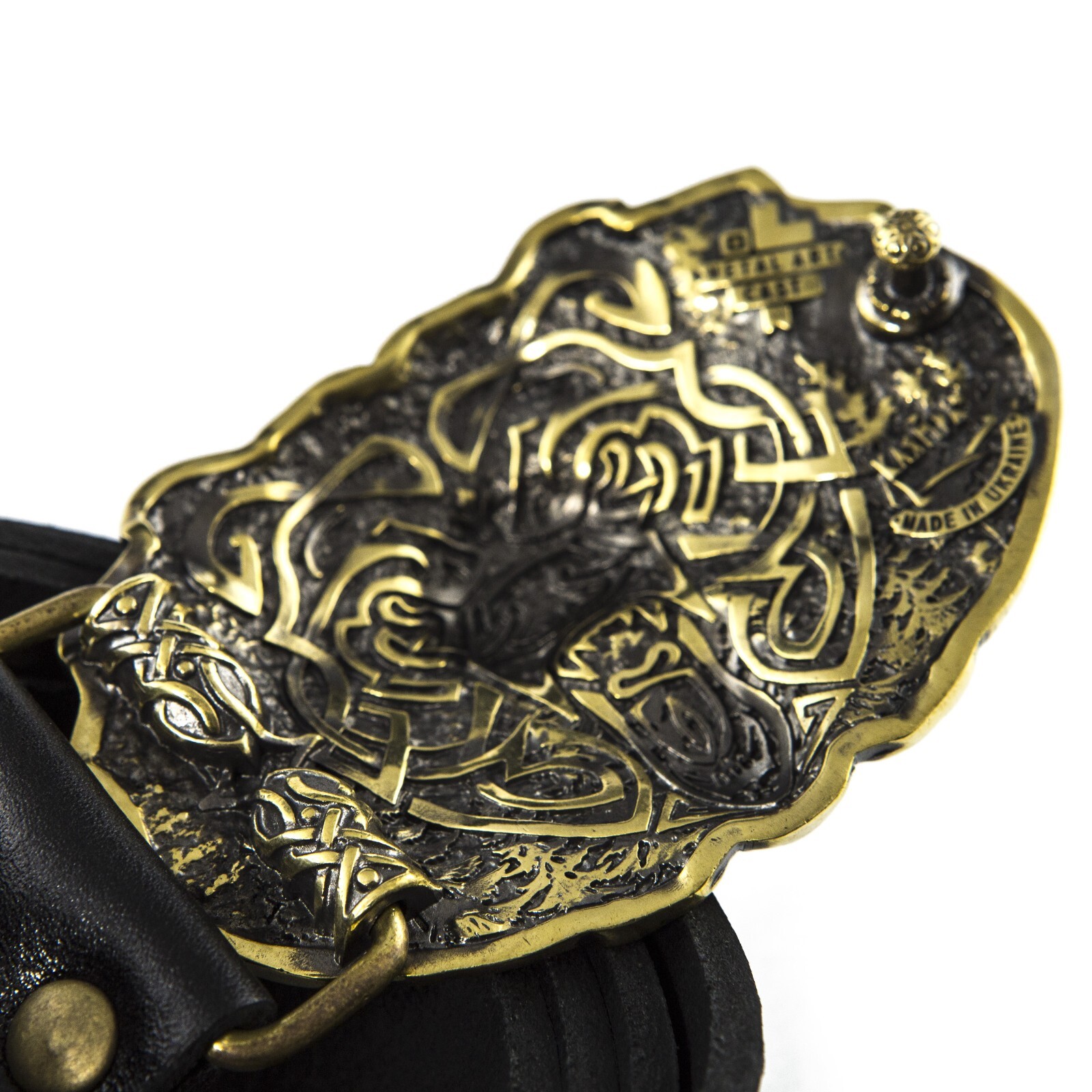 Belt buckle « Bear », Solid brass buckle, Animal belt buckle, Brown bear buckle
