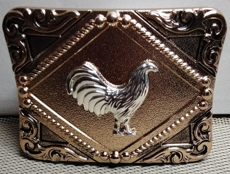 ROOSTER Western style Cowboy Belt Buckle Habilla Vaquera