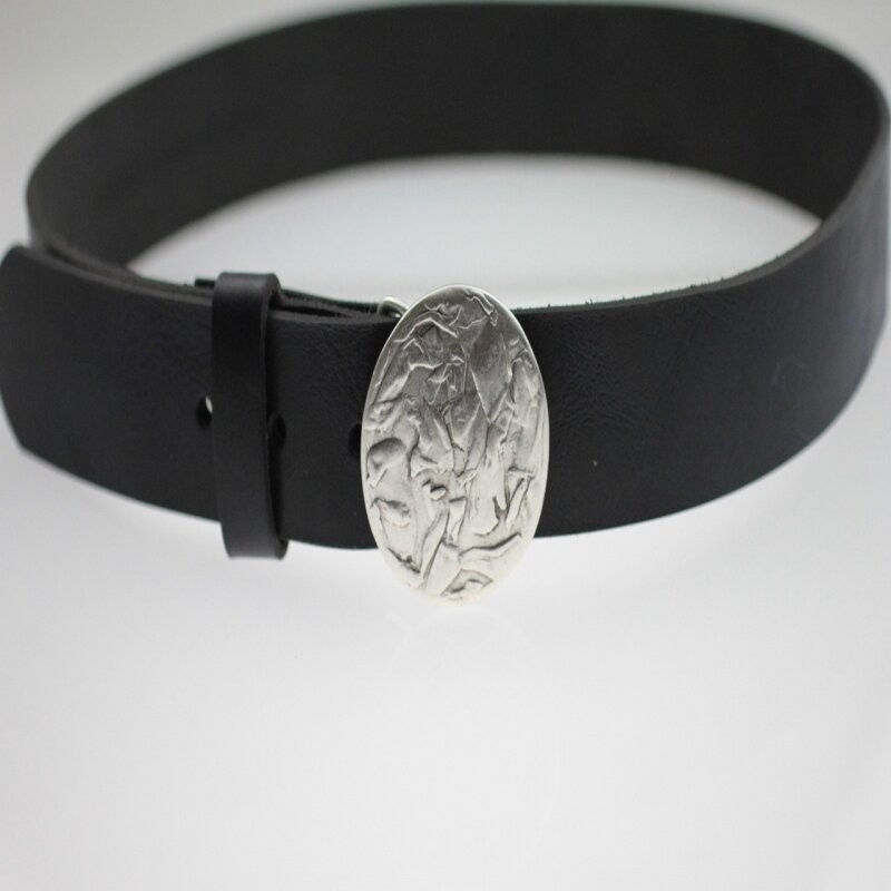 Round Belt Buckle With Irregular Vintage Patterns, Stylish Accessory