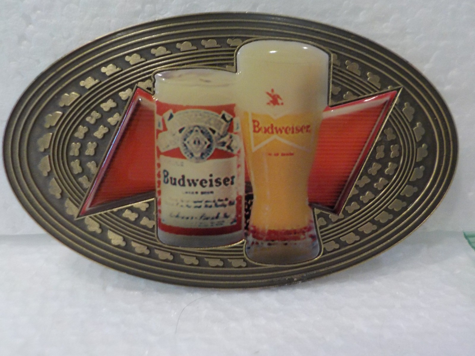 2010 Limited Edition Budweiser Beer Glass Belt Buckle Fits up to 1.5&Prime; Belt