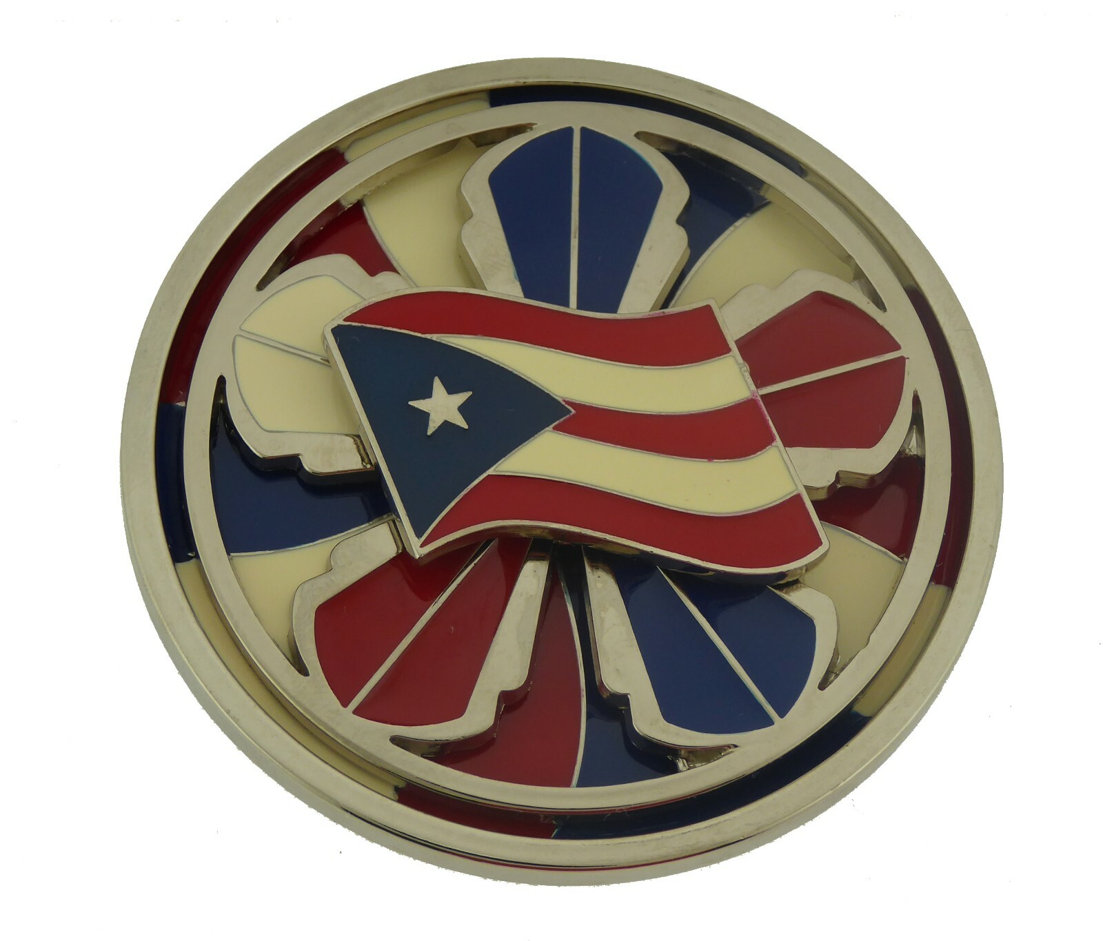 Puerto Rico Usa Flag Bandera puertorriquena Puertorriqueno San Juan Belt Buckles