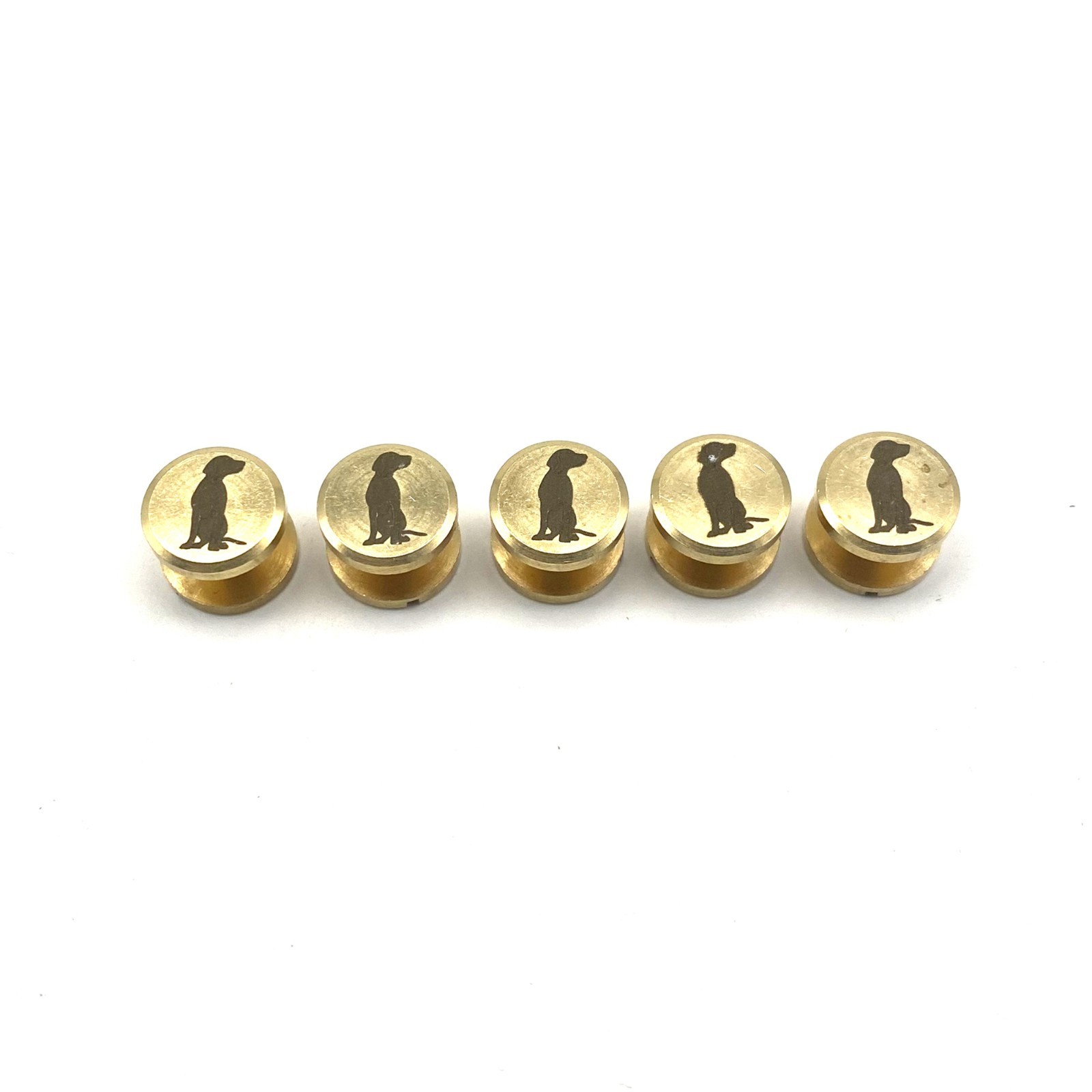 Custom Logo&Text Leather Craft Chicago Screw Rivets Flat Cap 12mm Diameter
