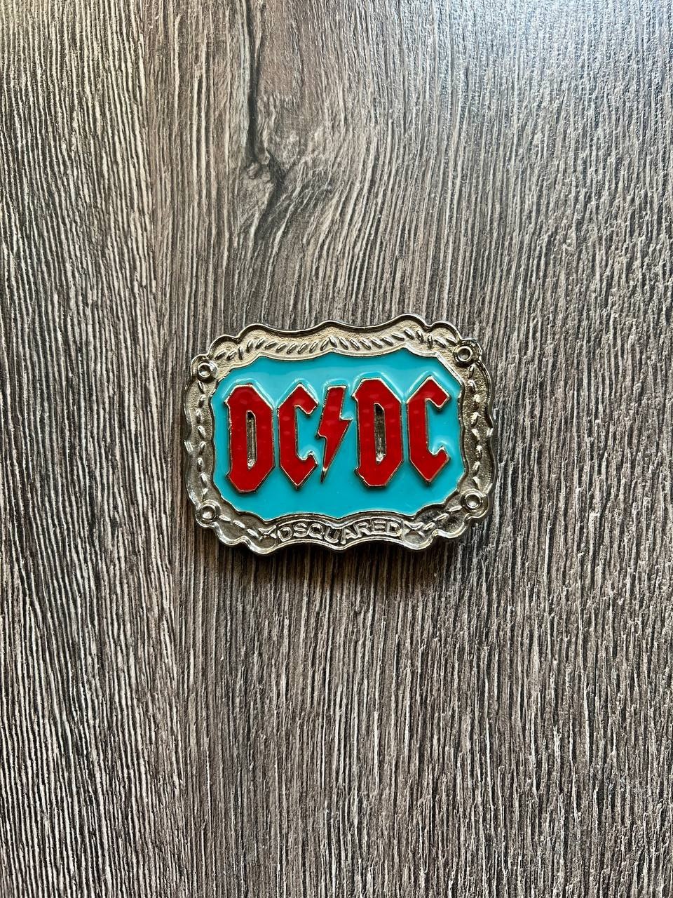 Rare Vintage Dsquared2 DC/DC Belt Buckle Shield Runway Archive Rock Y2K Dsquared