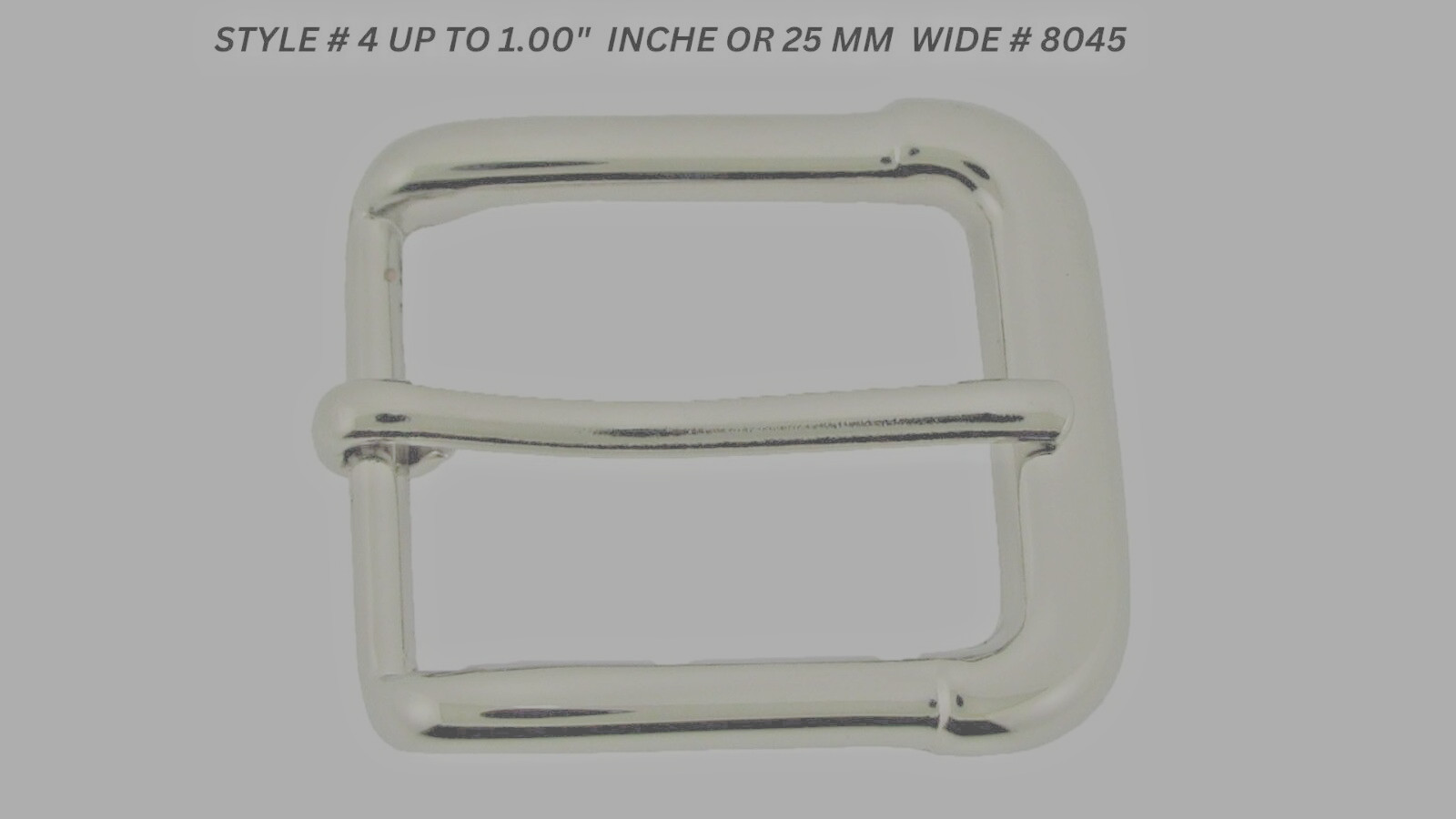 Pin Belt Buckles for Men&rsquo;s Fits 1.0″ inch 25mm Watch Belt Anti Allergic Silver