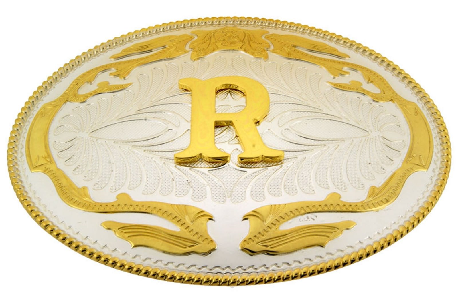 New Men Women Big 5 » W 4 » H Western Cowboy Real Rodeo Style Gold Silver Metal