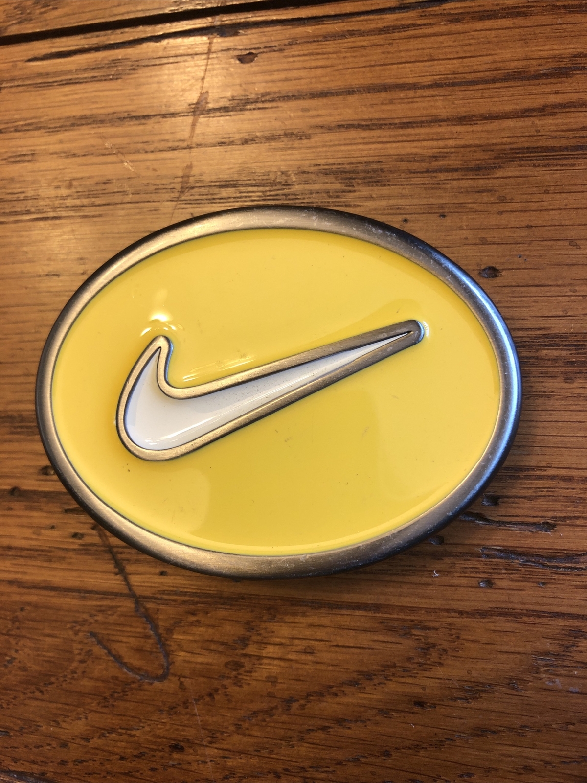 Nike Belt Buckle Swoosh Yellow