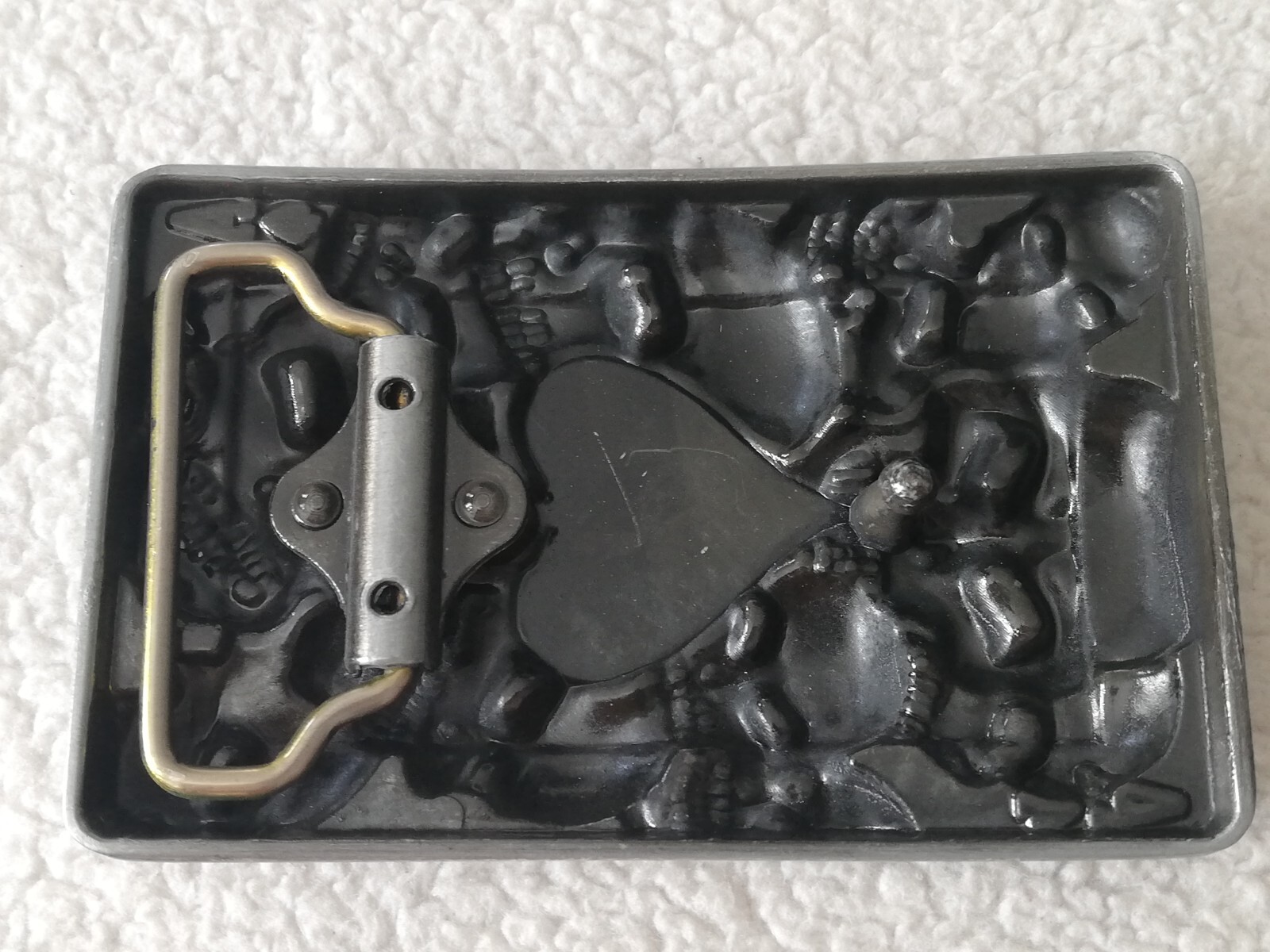 Patriotic American USA Ace Of Spades Skulls Metal Belt Buckle Unisex New.