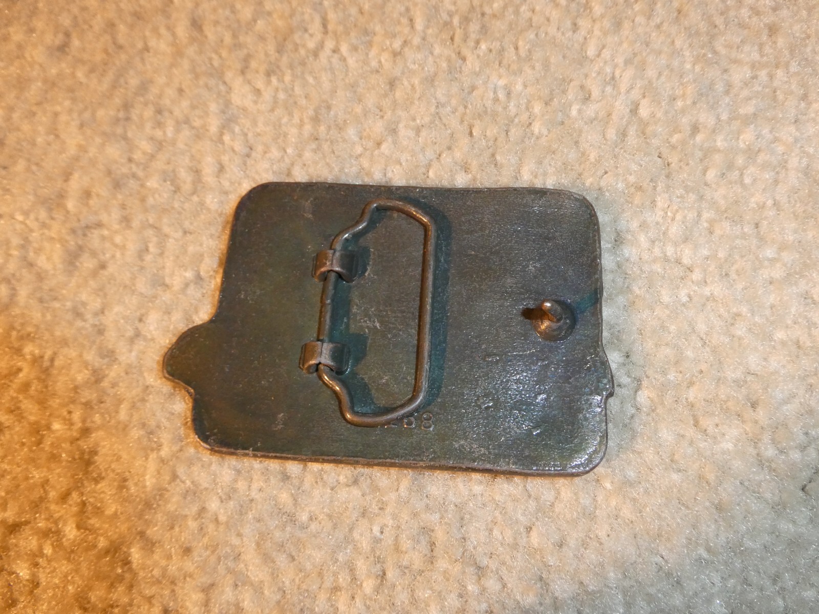 Vintage Brass Camaro Z28 Car Belt Buckle 3 1/2&Prime; Wide