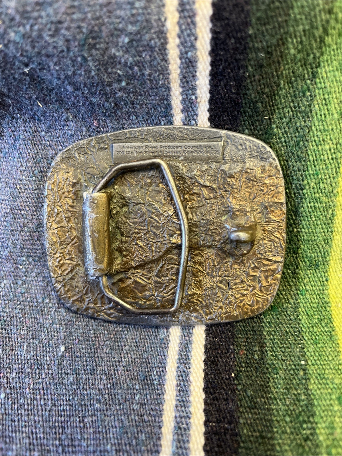 VTG American Sheep Producers, Council Pewter Men&rsquo;s Belt Buckle Denver Colorado