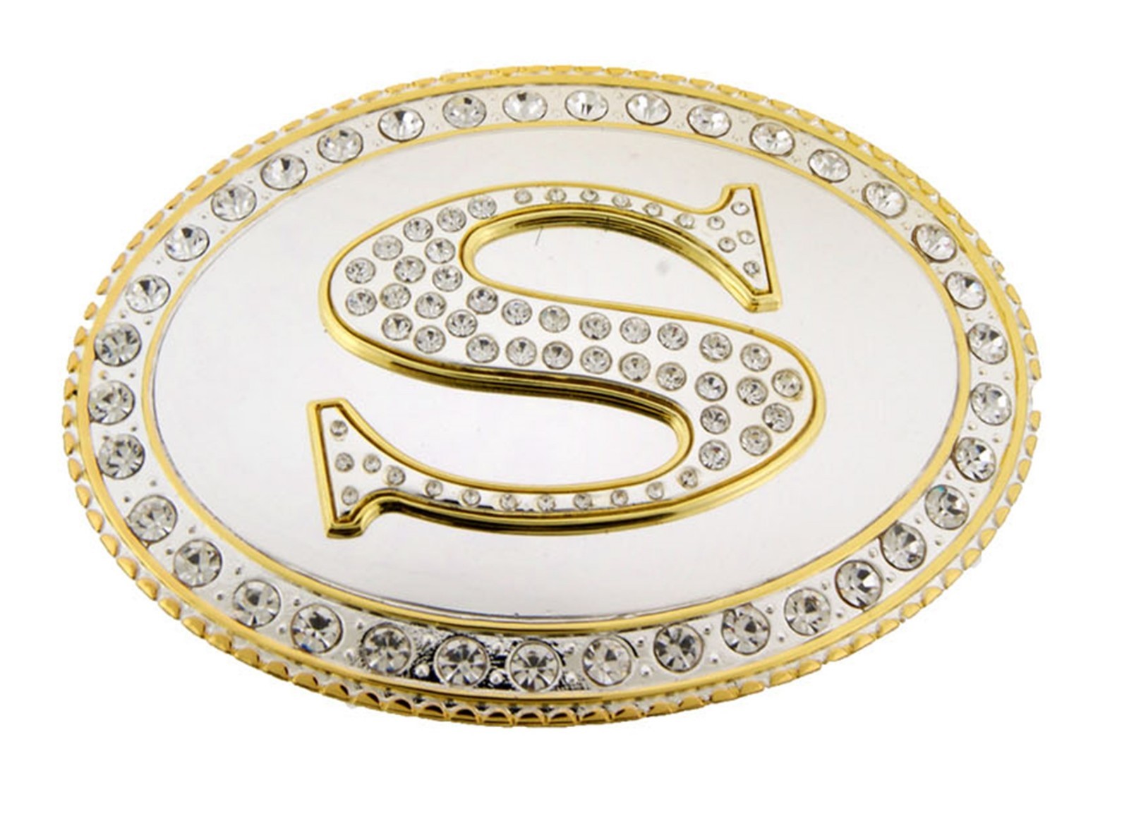 Initial Letter S Belt Buckle Alphabet s Monogram Western Cowboy Rodeo Style New