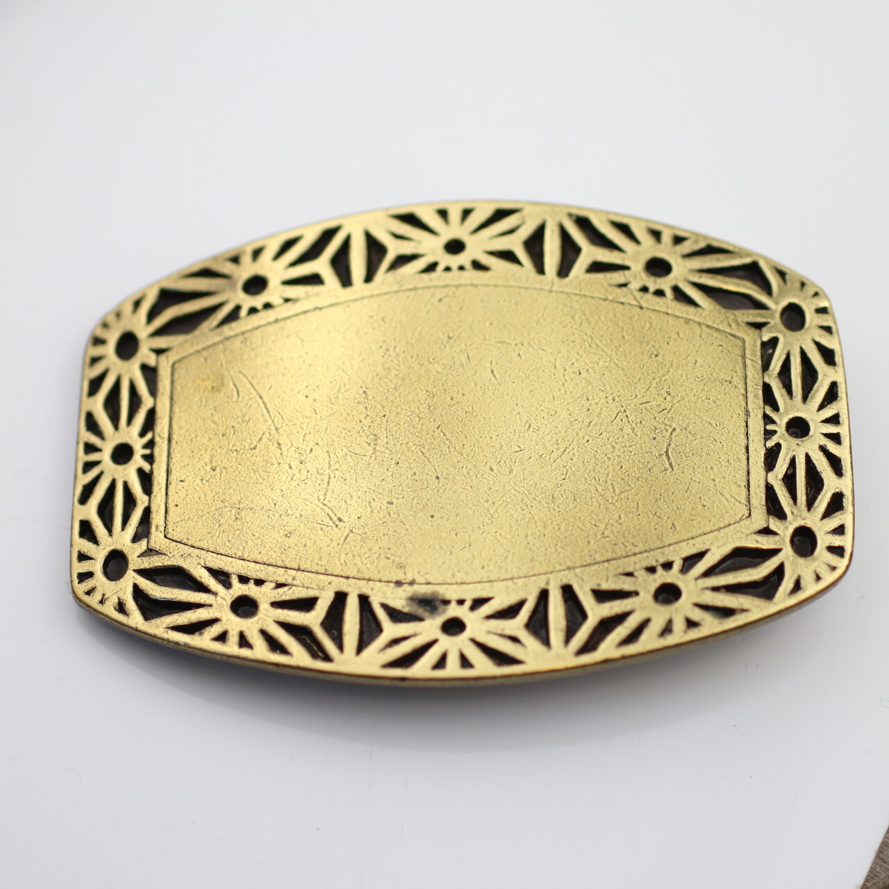 Antique Gold Celtic Belt Buckle Interchangeable Buckle for Leather Leather Belt