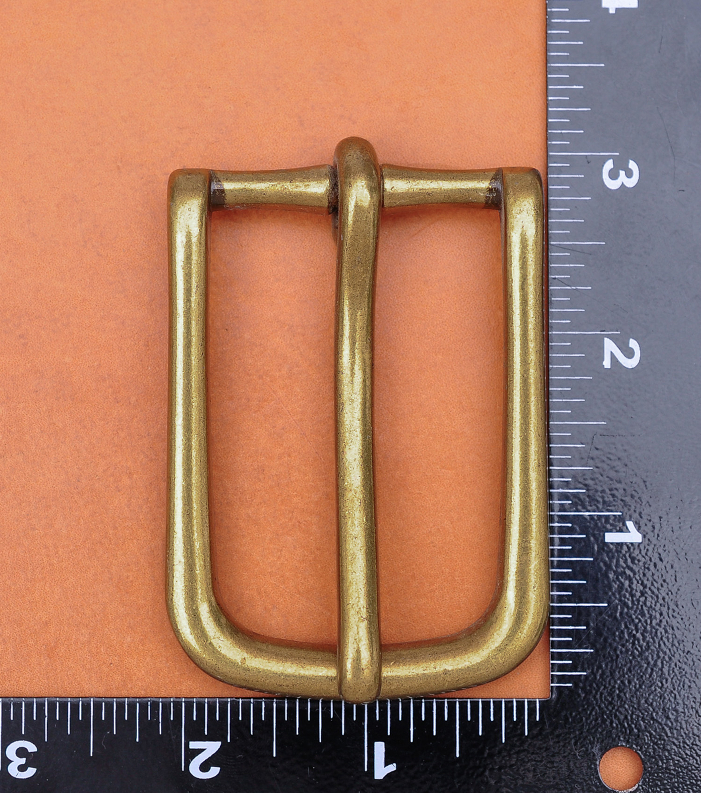 Antique Brass Long Big Heavy Single Pin Leather Belt Buckle fits 40mm Strap