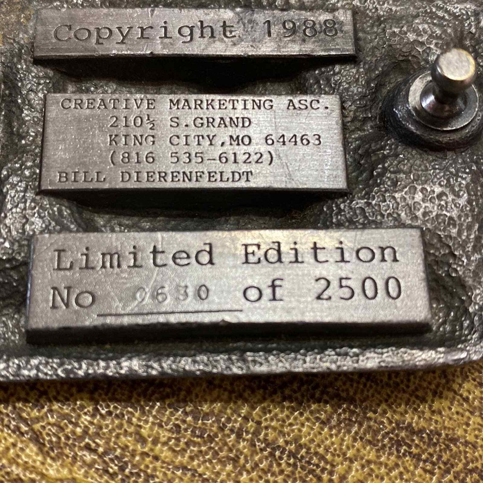 Vintage Pewter Fathers Day June 19th 1988 A Tribute To A Father Belt Buckle