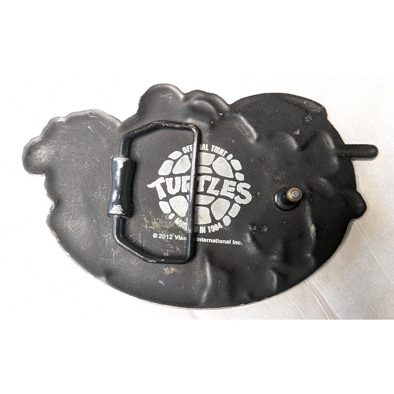 TMNT Teenage Mutant Ninja Turtles Belt Buckle GIVE &lsquo;EM SHELL! 2012 adult viacom