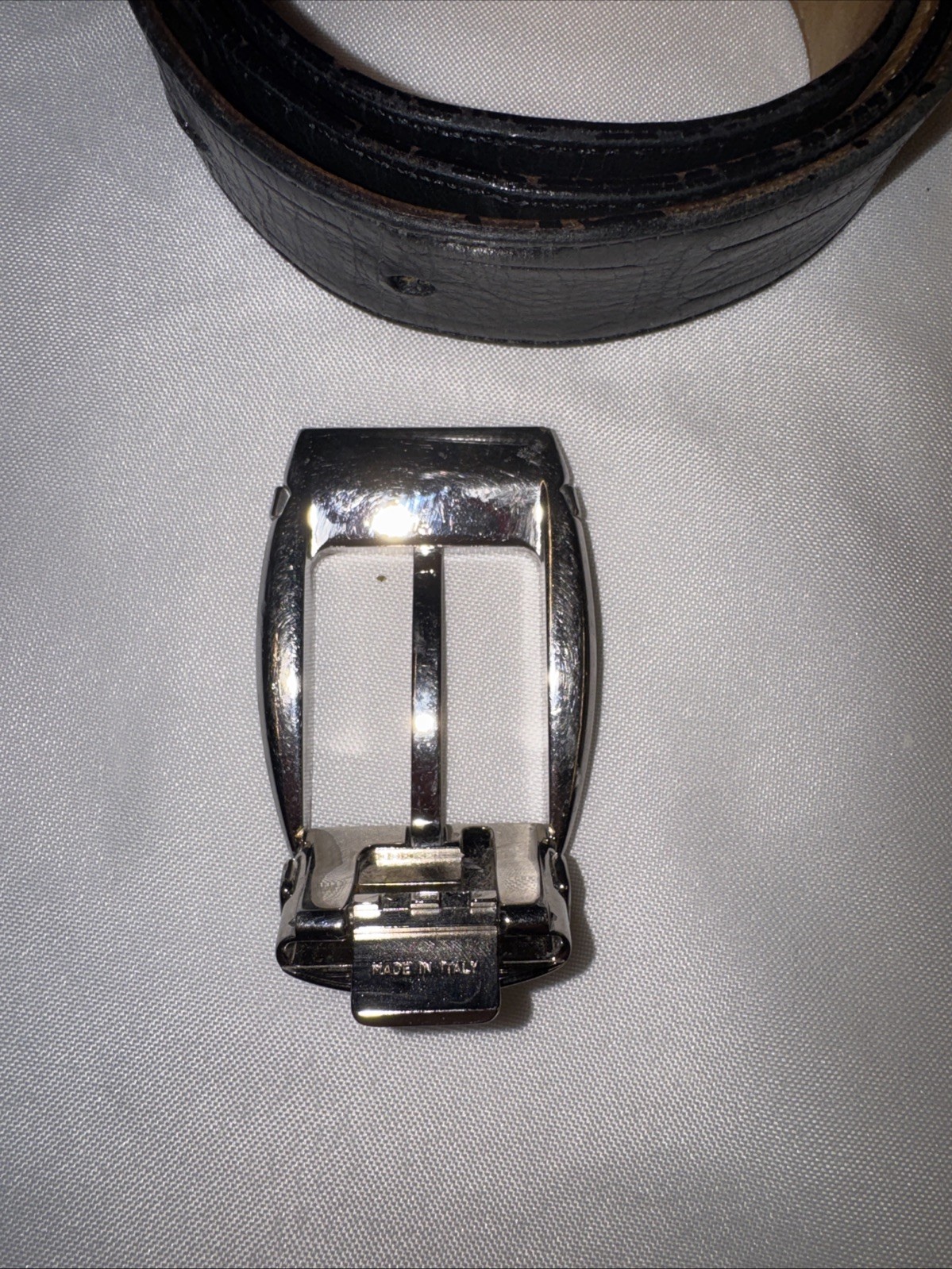 Montblanc Belt Buckle Men Silver Tone Made in Italy
