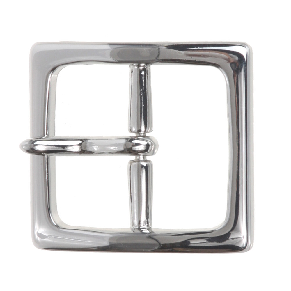1 5/8&Prime; (40 mm) Nickel Free Center Bar Single Prong Square Belt Buckle