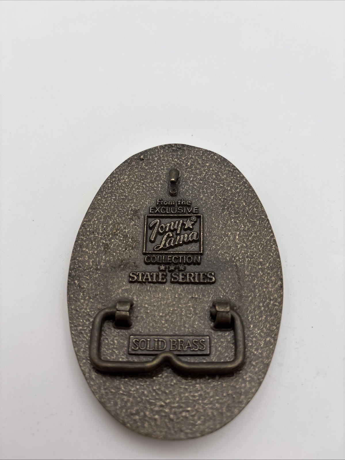 United States of America Tony Lama Belt Buckle Brass Eagle 3 3/4  » State Series
