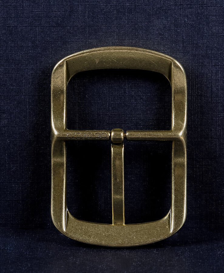 Retro Brass Classic Pin Belt Buckle for Leather Belt Replacement Fit 40mm Strap