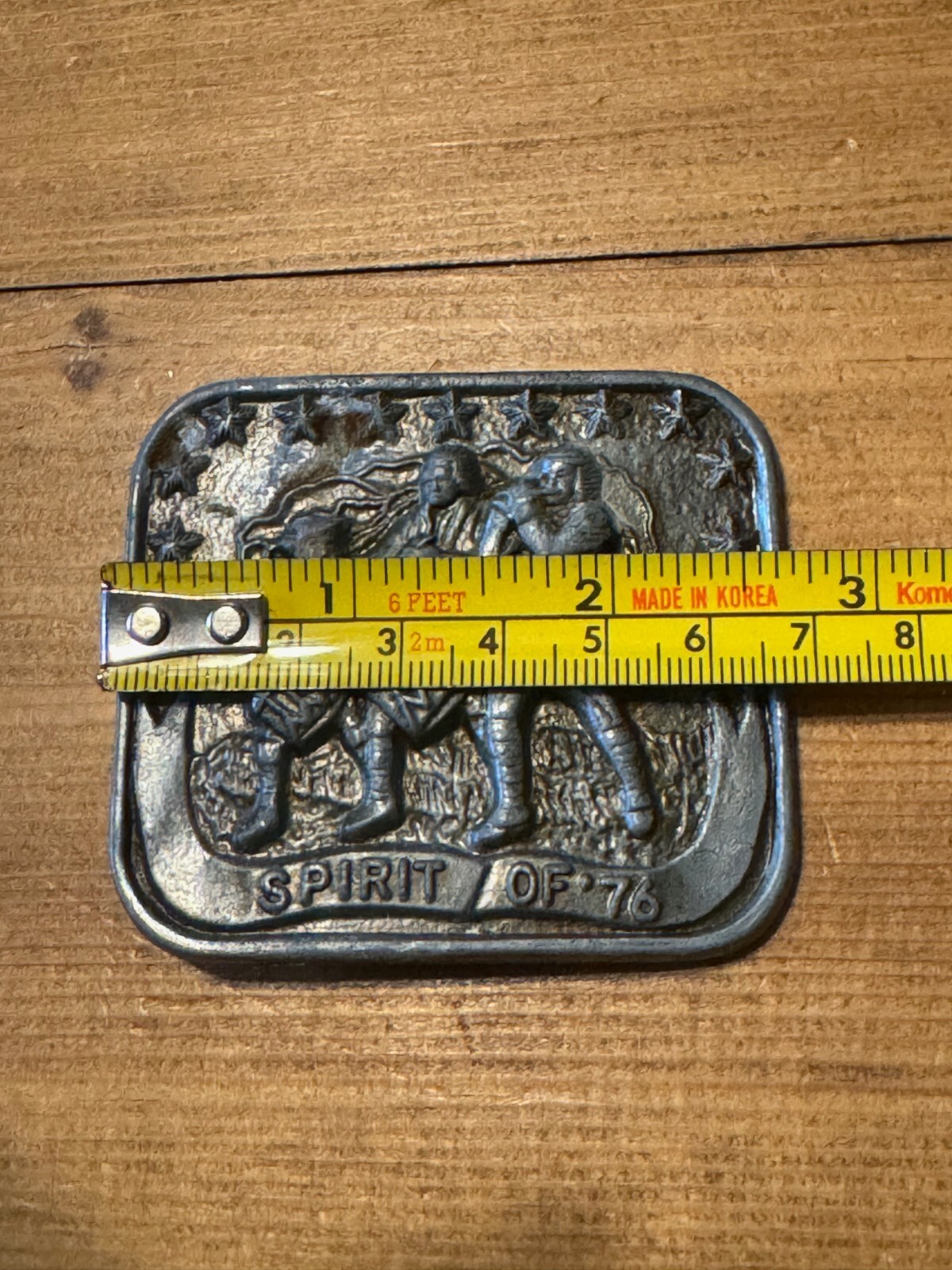 Vintage Spirit of &rsquo;76 American Revolution Patriotic Fife & Drum Belt Buckle